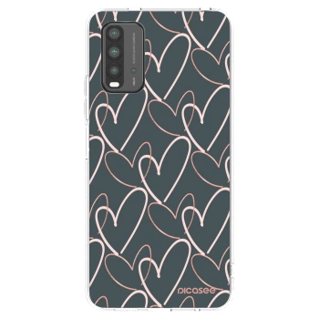 Picasee átlátszó szilikon tok az alábbi mobiltelefonokra Xiaomi Redmi 9T - Lots of love
