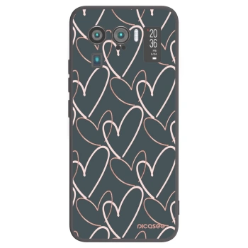 Picasee fekete szilikon tok az alábbi mobiltelefonokra Xiaomi Mi 11 Ultra - Lots of love