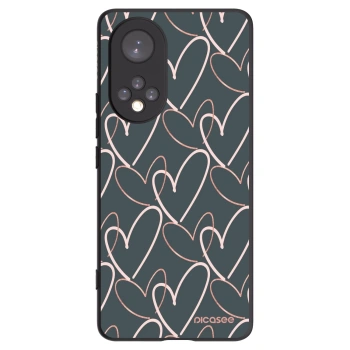 Picasee fekete szilikon tok az alábbi mobiltelefonokra Huawei Nova 9 - Lots of love