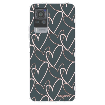 Picasee átlátszó szilikon tok az alábbi mobiltelefonokra Vivo X60 Pro 5G - Lots of love