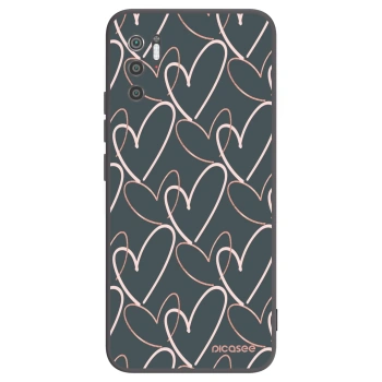 Picasee fekete szilikon tok az alábbi mobiltelefonokra Xiaomi Poco M3 Pro 5G - Lots of love
