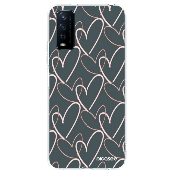 Picasee átlátszó szilikon tok az alábbi mobiltelefonokra Vivo Y11s - Lots of love