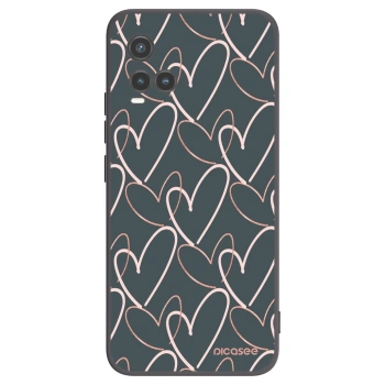 Picasee fekete szilikon tok az alábbi mobiltelefonokra Vivo Y33s - Lots of love