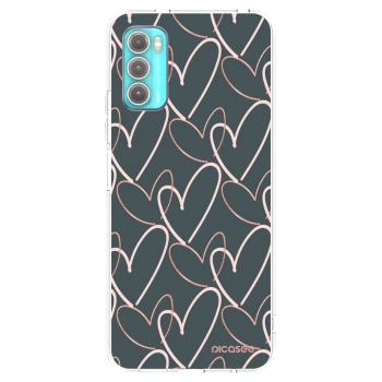 Picasee átlátszó szilikon tok az alábbi mobiltelefonokra Motorola Moto G60 - Lots of love