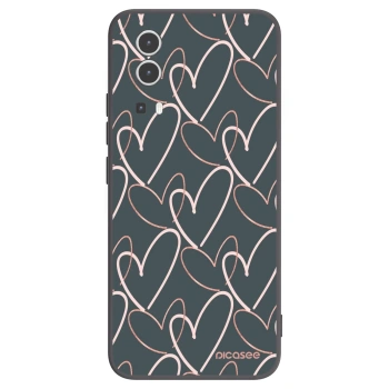Picasee fekete szilikon tok az alábbi mobiltelefonokra Vivo Y72 5G - Lots of love