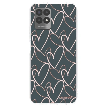 Picasee átlátszó szilikon tok az alábbi mobiltelefonokra Realme 8i - Lots of love