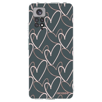 Picasee átlátszó szilikon tok az alábbi mobiltelefonokra Xiaomi Redmi Note 11 - Lots of love