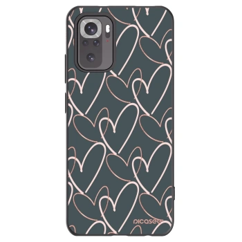 Picasee fekete szilikon tok az alábbi mobiltelefonokra Xiaomi Redmi Note 11S 4G - Lots of love