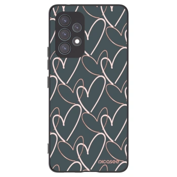 Picasee fekete szilikon tok az alábbi mobiltelefonokra Samsung Galaxy A53 5G A536 - Lots of love