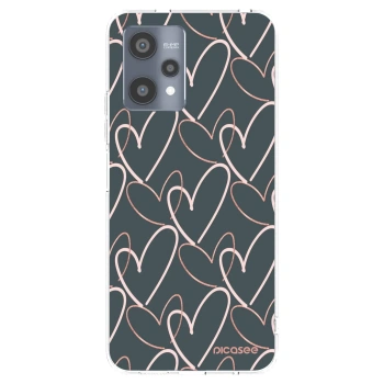 Picasee átlátszó szilikon tok az alábbi mobiltelefonokra Realme 9 Pro 5G - Lots of love