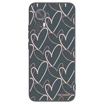 Picasee fekete szilikon tok az alábbi mobiltelefonokra Xiaomi 12 - Lots of love