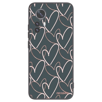 Picasee fekete szilikon tok az alábbi mobiltelefonokra Xiaomi 12 Pro - Lots of love