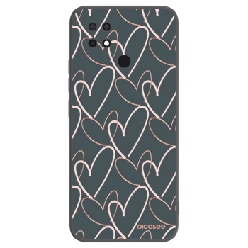 Picasee fekete szilikon tok az alábbi mobiltelefonokra Xiaomi Redmi 10C - Lots of love