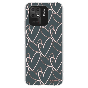 Picasee átlátszó szilikon tok az alábbi mobiltelefonokra Xiaomi Redmi 10C - Lots of love