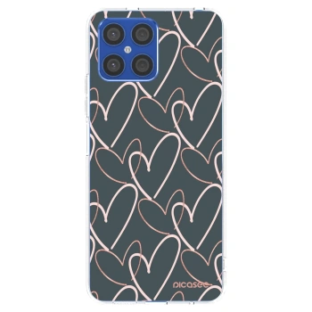 Picasee átlátszó szilikon tok az alábbi mobiltelefonokra Honor X8 4G - Lots of love