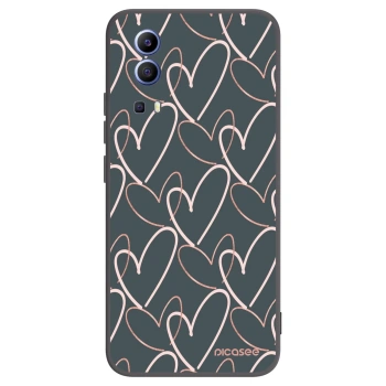 Picasee fekete szilikon tok az alábbi mobiltelefonokra Vivo Y52 5G - Lots of love