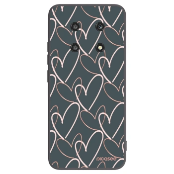 Picasee fekete szilikon tok az alábbi mobiltelefonokra Honor Magic4 Lite 5G - Lots of love