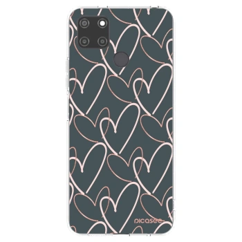 Picasee átlátszó szilikon tok az alábbi mobiltelefonokra Realme C21Y - Lots of love