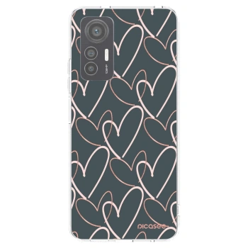 Picasee átlátszó szilikon tok az alábbi mobiltelefonokra Xiaomi 12 Lite - Lots of love