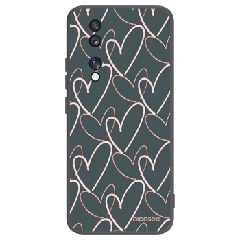 Picasee fekete szilikon tok az alábbi mobiltelefonokra Honor 70 - Lots of love