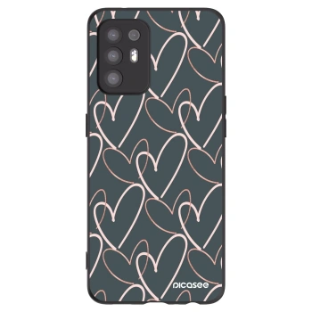 Picasee fekete szilikon tok az alábbi mobiltelefonokra OPPO A94 5G - Lots of love