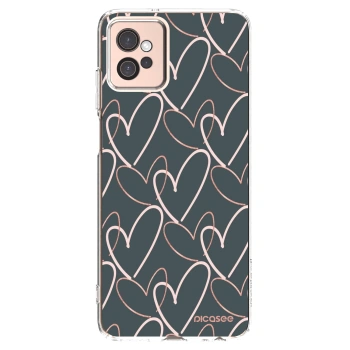 Picasee átlátszó szilikon tok az alábbi mobiltelefonokra Motorola Moto G32 - Lots of love