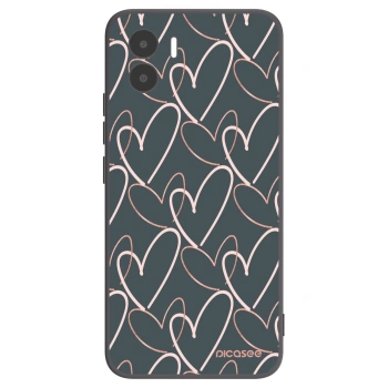 Picasee fekete szilikon tok az alábbi mobiltelefonokra Xiaomi Redmi A1 - Lots of love