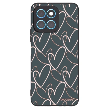 Picasee fekete szilikon tok az alábbi mobiltelefonokra Honor X8 5G - Lots of love
