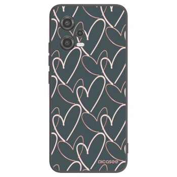 Picasee fekete szilikon tok az alábbi mobiltelefonokra Xiaomi Poco X5 - Lots of love