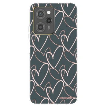 Picasee fekete szilikon tok az alábbi mobiltelefonokra Xiaomi Poco X5 Pro - Lots of love