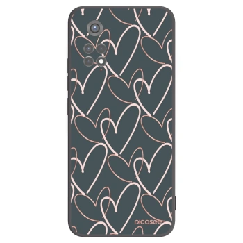 Picasee fekete szilikon tok az alábbi mobiltelefonokra Xiaomi Redmi Note 11S 5G - Lots of love