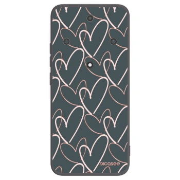 Picasee fekete szilikon tok az alábbi mobiltelefonokra Honor Magic5 Lite 5G - Lots of love