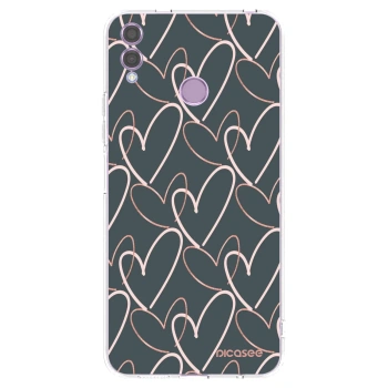 Picasee átlátszó szilikon tok az alábbi mobiltelefonokra Honor 8X - Lots of love