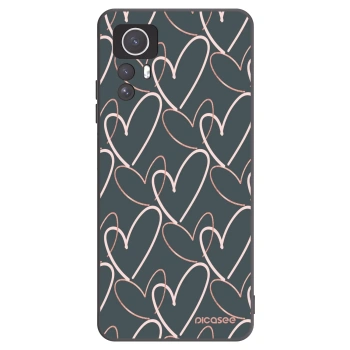 Picasee fekete szilikon tok az alábbi mobiltelefonokra Xiaomi Redmi Note 12S - Lots of love