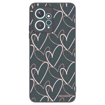 Picasee fekete szilikon tok az alábbi mobiltelefonokra Xiaomi Redmi Note 12 4G - Lots of love