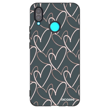 Picasee fekete szilikon tok az alábbi mobiltelefonokra Huawei Nova 3 - Lots of love