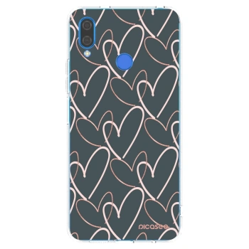 Picasee átlátszó szilikon tok az alábbi mobiltelefonokra Huawei Nova 3i - Lots of love