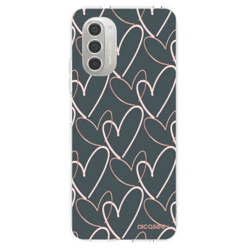 Picasee átlátszó szilikon tok az alábbi mobiltelefonokra Motorola Moto G51 - Lots of love