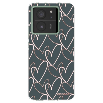 Picasee átlátszó szilikon tok az alábbi mobiltelefonokra Xiaomi 13T Pro - Lots of love