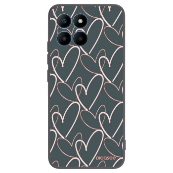 Picasee fekete szilikon tok az alábbi mobiltelefonokra Honor 70 Lite - Lots of love