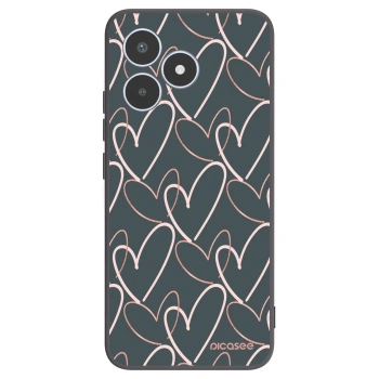 Picasee fekete szilikon tok az alábbi mobiltelefonokra Realme C53 - Lots of love