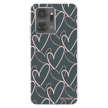 Picasee átlátszó szilikon tok az alábbi mobiltelefonokra Honor X7a - Lots of love