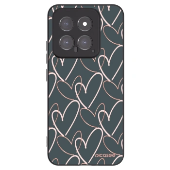 Picasee fekete szilikon tok az alábbi mobiltelefonokra Xiaomi 14 - Lots of love