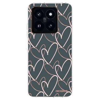 Picasee átlátszó szilikon tok az alábbi mobiltelefonokra Xiaomi 14 Pro - Lots of love