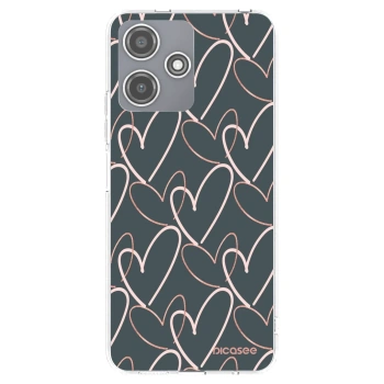 Picasee átlátszó szilikon tok az alábbi mobiltelefonokra Xiaomi Redmi 12 5G - Lots of love