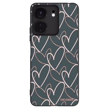 Picasee fekete szilikon tok az alábbi mobiltelefonokra Xiaomi Redmi 13C 4G - Lots of love