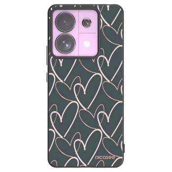 Picasee fekete szilikon tok az alábbi mobiltelefonokra Xiaomi Redmi Note 13 Pro 5G - Lots of love