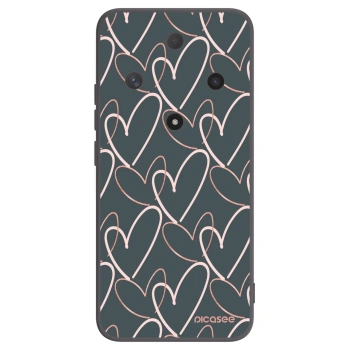 Picasee fekete szilikon tok az alábbi mobiltelefonokra Honor Magic6 Lite 5G - Lots of love