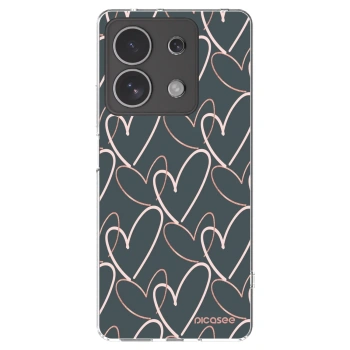 Picasee átlátszó szilikon tok az alábbi mobiltelefonokra Xiaomi Redmi Note 13 4G - Lots of love