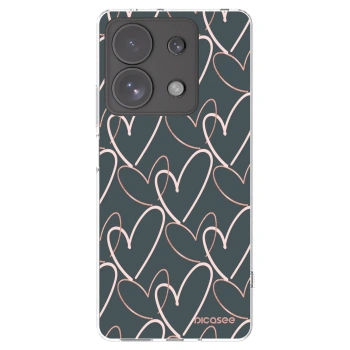 Picasee átlátszó szilikon tok az alábbi mobiltelefonokra Xiaomi Redmi Note 13 Pro 4G - Lots of love